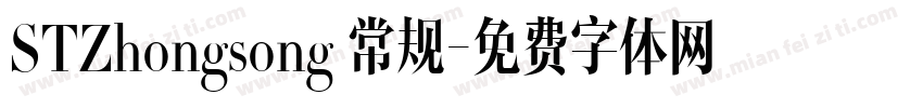 STZhongsong 常规字体转换